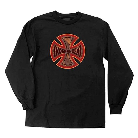 Camiseta Manga Longa Independent Trucks Coil Preta