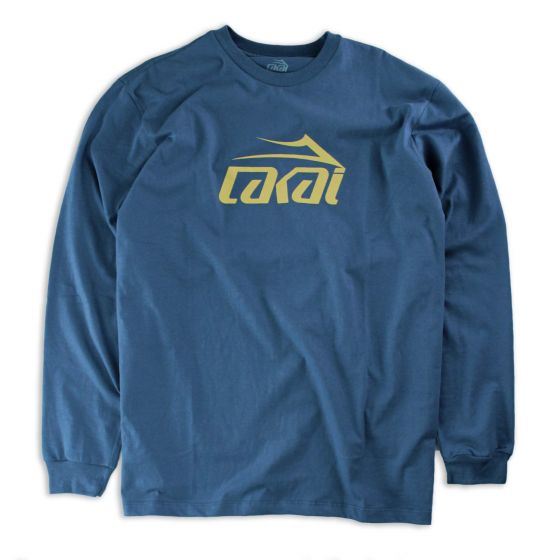 Camiseta Manga Longa Lakai Limited Basic Logo Azul Escuro