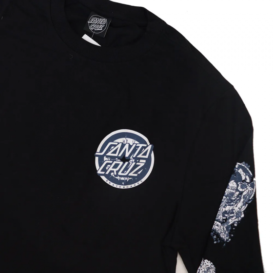 Camiseta Manga Longa Santa Cruz Rob Evolution - Preto