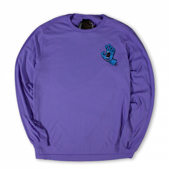 Camiseta Manga Longa Santa Cruz Skateboards Screaming Hand Lilás