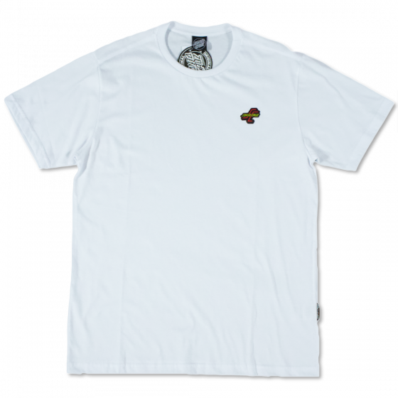 Detalhe Camiseta Santa Cruz Skateboards OGSC Branca Santa Cruz Skateboards - Estilo Urbano