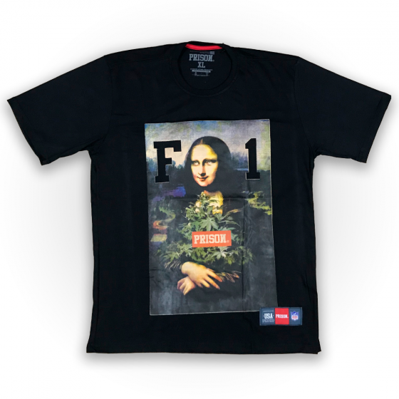 Foto Camiseta Prison High Monalisa Preta High - Roupa Original