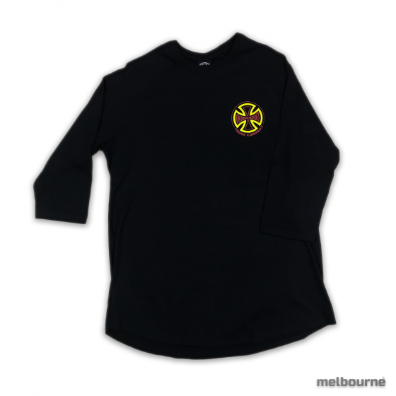 Camiseta Raglan Independent ¾ Two Tone – Preto