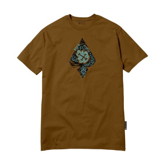 Camiseta Regular Mcd Tag Espada Marrom Charuto