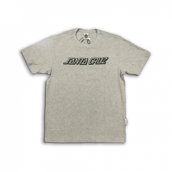 Camiseta Santa Cruz Classic Strip 1 Color Cinza Mescla