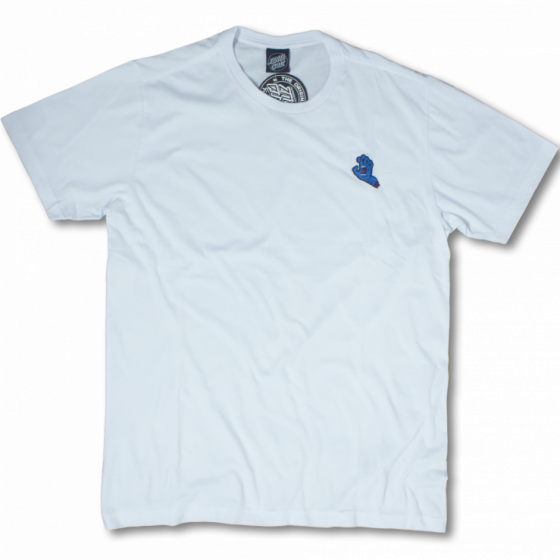 Camiseta Santa Cruz Screaming Hand Logo Bottom Blue
