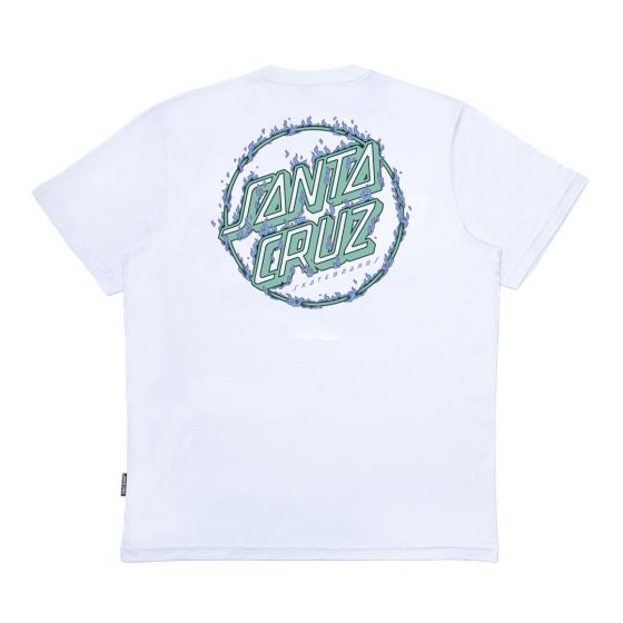 Camiseta Santa Cruz Skateboards Burnt Opus SS Branca