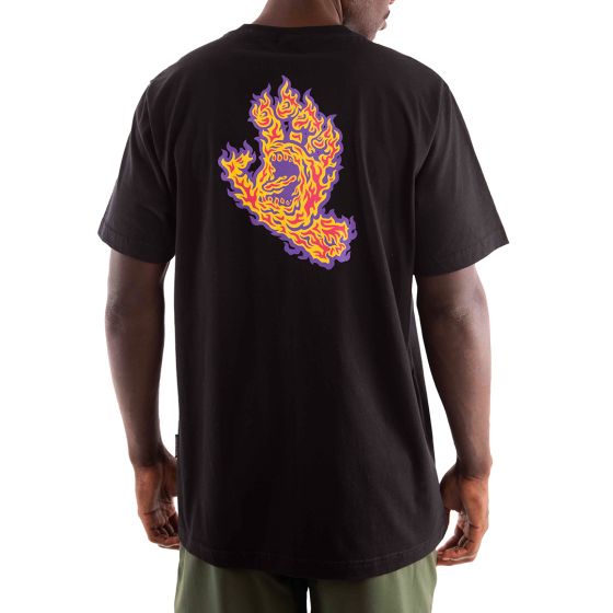 Camiseta Santa Cruz Skateboards Flame Hand Strip SS