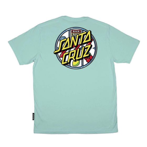 Camiseta Santa Cruz Skateboards Jackpot Azul Turquesa