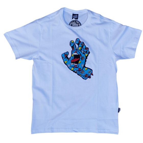 Camiseta Santa Cruz Skateboards Jackpot Hand Branca