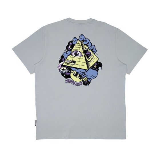 Camiseta Santa Cruz Skateboards Knibbs Invasion Hand SS - Cinza