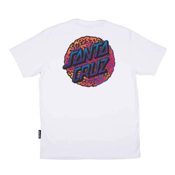 Camiseta Santa Cruz Skateboards Obscure Dot Branco