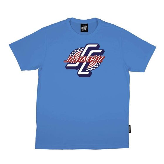 Camiseta Santa Cruz Skateboards OGSC Spiral Azul