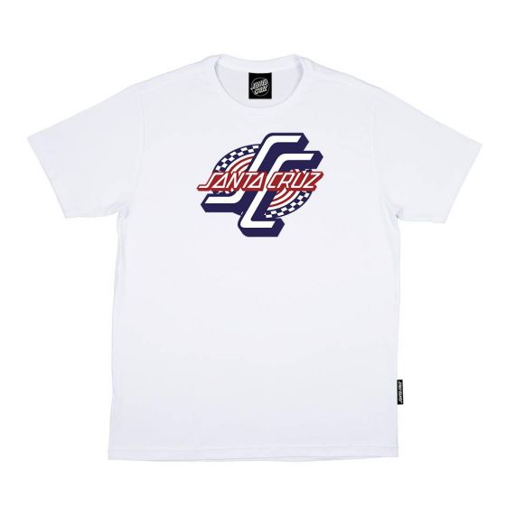 Camiseta Santa Cruz Skateboards OGSC Spiral Branco