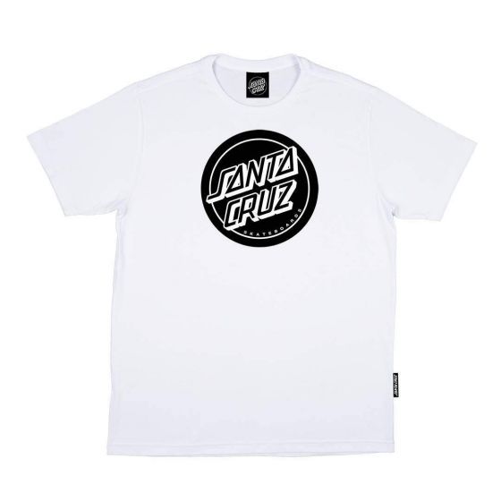 Camiseta Santa Cruz Skateboards Reverse Dot Branco
