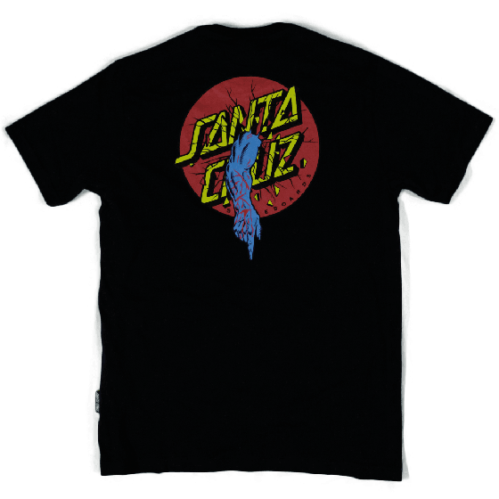 Camiseta Santa Cruz Skateboards Rob Dot Preta