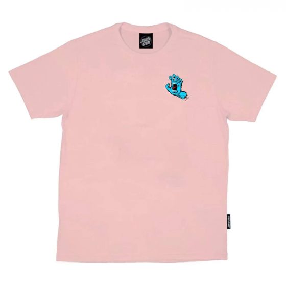 Camiseta Santa Cruz Skateboards Screaming Hand Chest Rosa