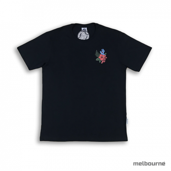 Camiseta Santa Cruz Skateboards Vacation Hand Preta