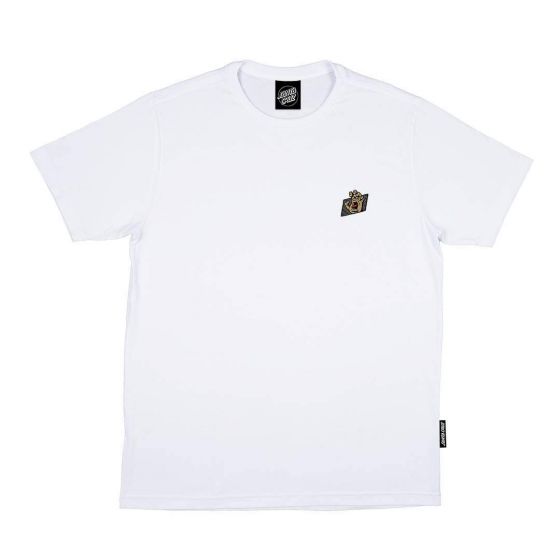 Camiseta Santa Cruz Skateboards Work Hand Branca