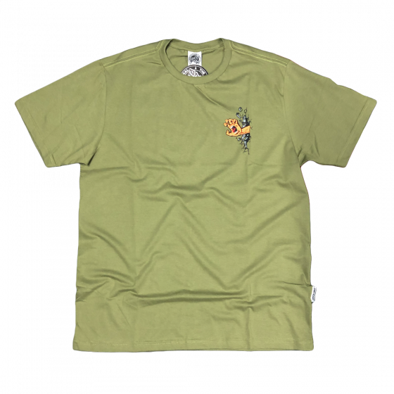 Camiseta Santa Cruz Wall Hand Verde Oliva