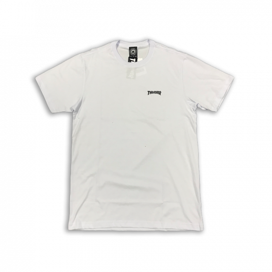 Camiseta Thrasher Especial Logo Bottom Branca