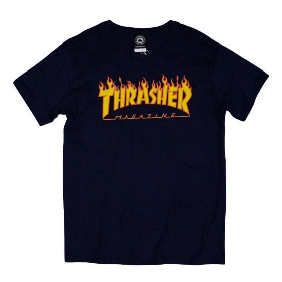 Camiseta Thrasher Flame Azul Marinho