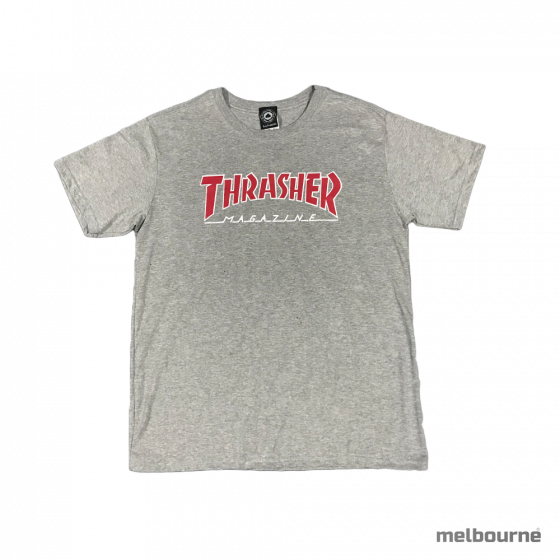 Camiseta Thrasher Mag Cinza Mescla