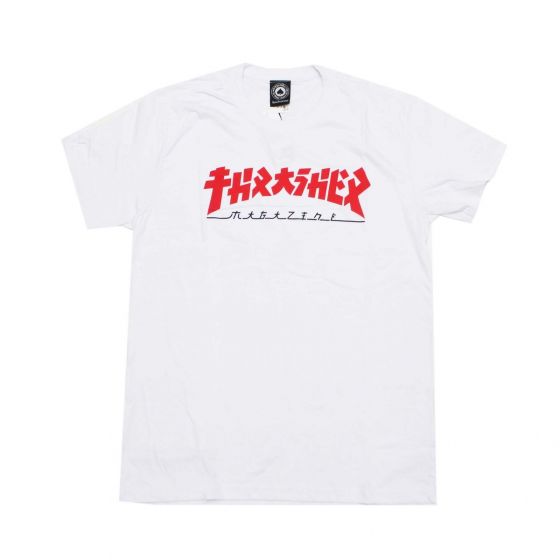 Camiseta Thrasher Magazine Godzilla Branca