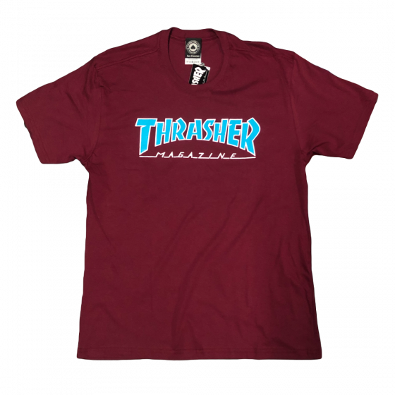 Camiseta Thrasher Magazine Outlined Bordo