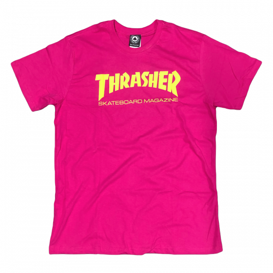 Camiseta Thrasher Magazine Skate Mag Rosa