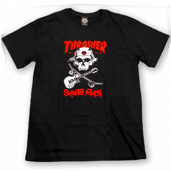 Camiseta Thrasher Magazine Skate Rock Preta