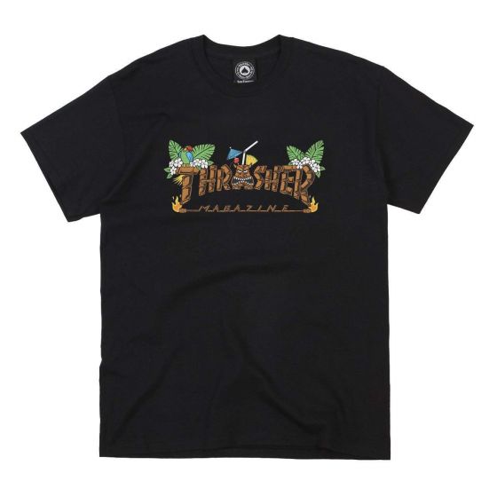 Camiseta Thrasher Magazine Tiki Preta