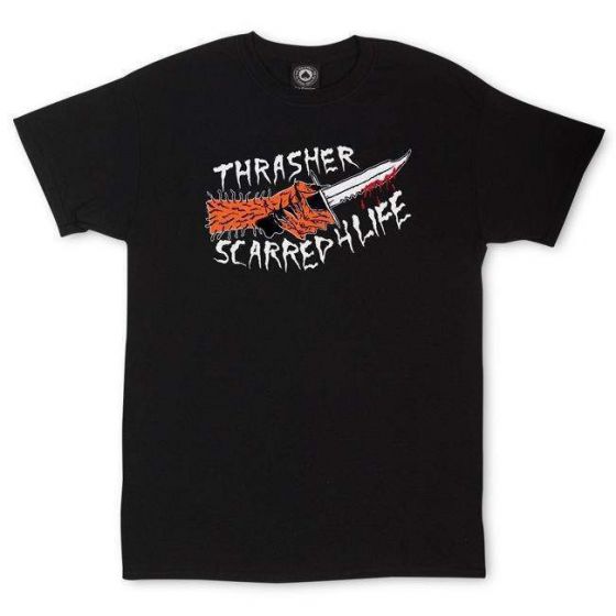Camiseta Thrasher Scarred Preto