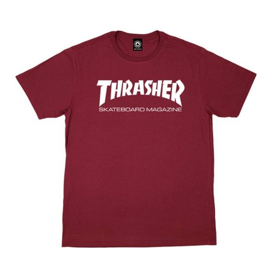 Camiseta Thrasher Skate Mag Bordo