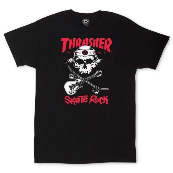 Camiseta Thrasher Skate Rock Preto