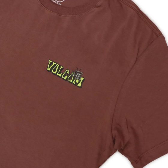 Camiseta Volcom  Long Fit Widgets -Bordo