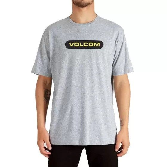 Camiseta Volcom New Euro Cinza Mesclsa