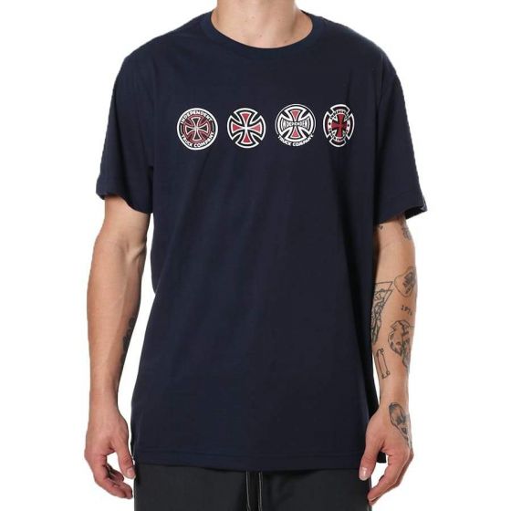Comprar Camiseta Independent Trucks 4 Of a Kind Azul Marinho Independent Truck Company - Loja Melbourne Skateboards