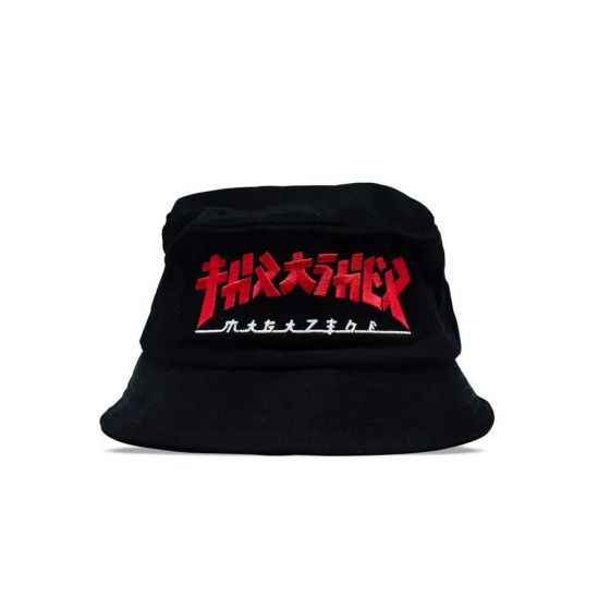 Chápeu Hat Bucket Thrasher Magazine Godzilla Preto