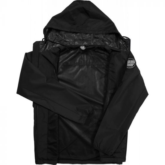 Jaqueta Quebra Vento Santa Cruz Reverse Dot Preto Santa Cruz Skateboards - Camiseta Skate Streetwear