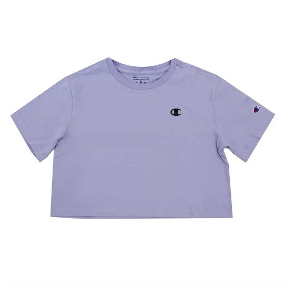 Cropped Champion Lev C Logo - Lilás Ice Land