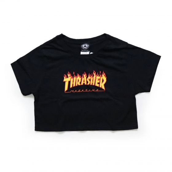 Cropped Thrasher Flame Logo Crop