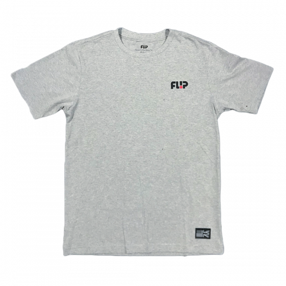 Camiseta Flip Odyssey Chest Preto Cinza Mescla Flip - Camiseta Skate Streetwear