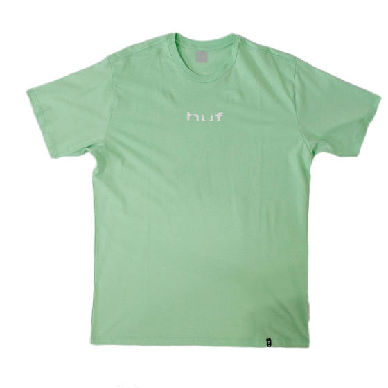 Detalhe Camiseta HUF Peaking Verde Claro HUF Worldwide - Estilo Urbano