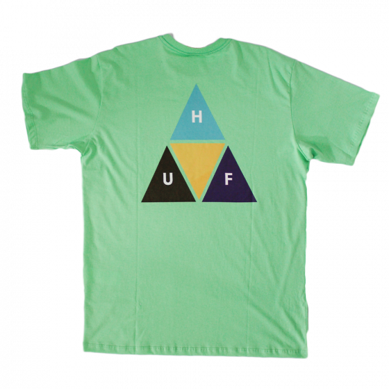 Camiseta HUF Worldwide Prism Trial Verde Menta