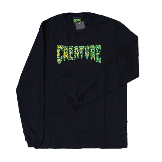Comprar Camiseta Manga Longa Creature Skateboards Strains Preta Creature Skateboards - Loja Melbourne Skateboards