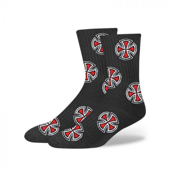 Meia Independent Crosses Sock Preta