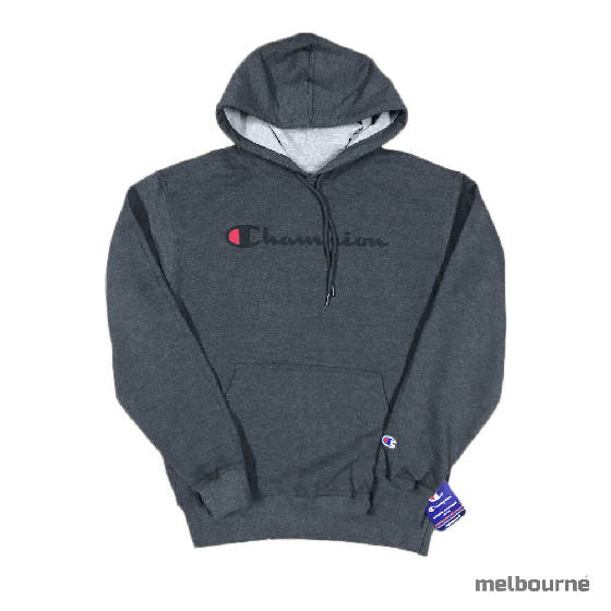 Moletom Canguru Champion Logo Escrito - Fleece Pullover Hood – Granito