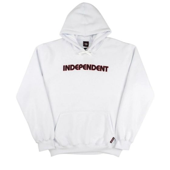 Moletom Canguru Fechado Independent Trucks Bar Logo Branco