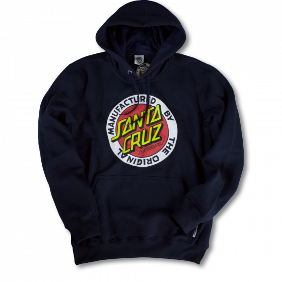 Comprar Moletom Canguru Fechado Santa Cruz Skateboards MFG Dot Marinho Santa Cruz Skateboards - Loja Melbourne Skateboards